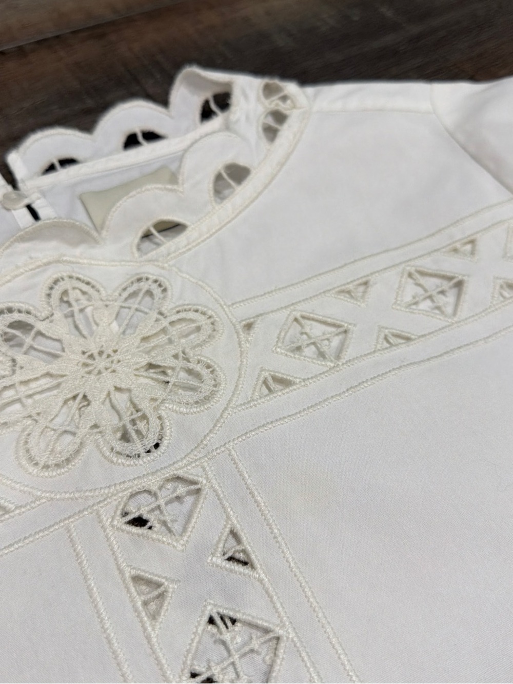 Isabel Marant Parissa broderie anglaise cotton blouse top - Picture 5 of 9